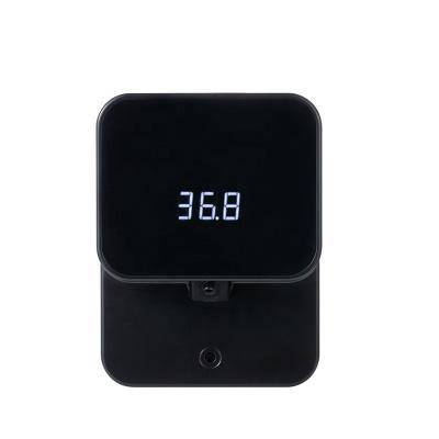 China 430ml Modern Type USB C Sanitizer Dispenser LED Screen Thermometer Home Refilling Soap Dispenser for sale