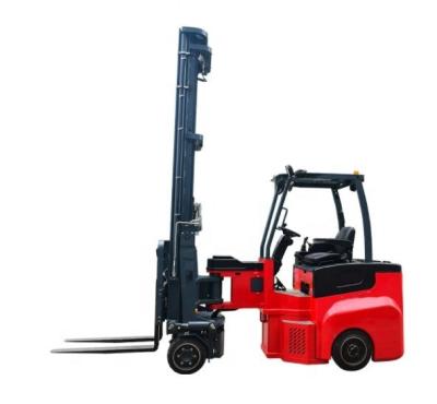 China Hotels Full Electric Reach Truck Battery Operated 2ton Forklift Articulated Reach Trucks for sale