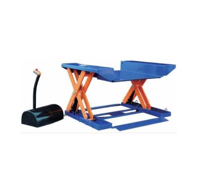 China Mechanism U-Type Heavy Duty Electric Scissor Lift Table Hydraulic Low Profile Electric Lift Table for sale