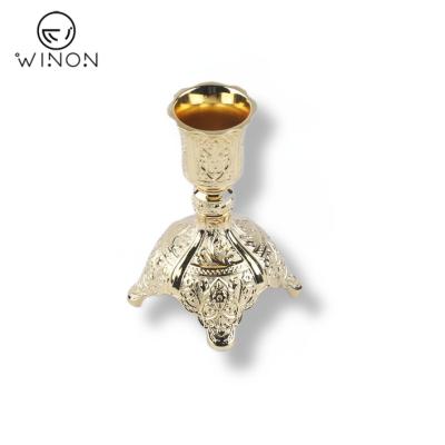 China Miniature Home Decor Art Gifts Gua Europe Vintage Metal Candlestick Decoration Candlestick Creative Home Decor Handmade Candlestick for sale