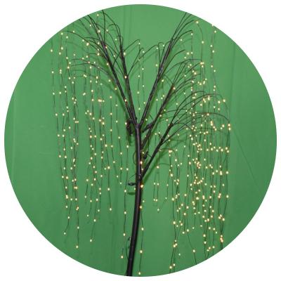 China 1.8M Eco-friendly 500L LED Willow Lights Holiday Christmas Tree Decoration Lighting for sale