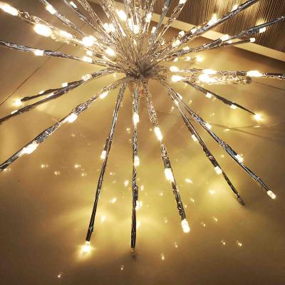 China Commercial Use Festival Hanging Starburst String Lights Firework Copper Fairy Garland Christmas Lights For Outdoor for sale