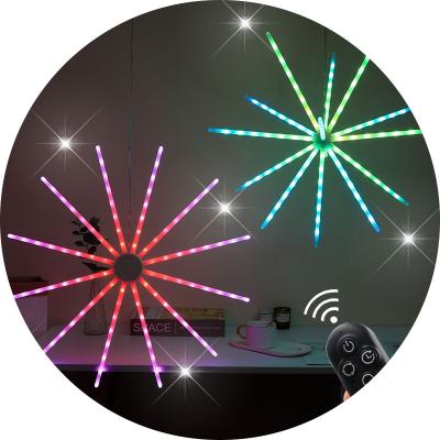 China Eco-friendly RGB Dot Control Star Pentagram Fan LED Modeling Smart Fairy Lights for sale