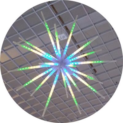 China Eco-friendly Christmas Home Decor Lights 40 Inch Plastic Tube Star Modeling Light RGB LED Smart Light for sale