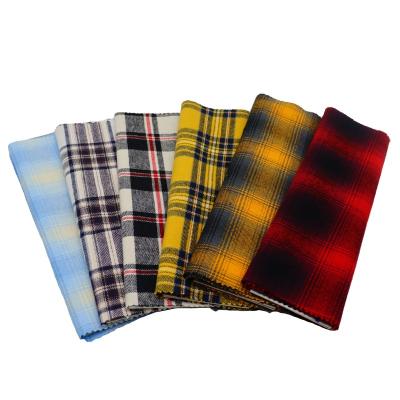 China Sustainable Yarn Dyed Screen Dyed Fabric 100% Cotton Yarn Cotton Plaid Flannel Fabric For Blouse for sale