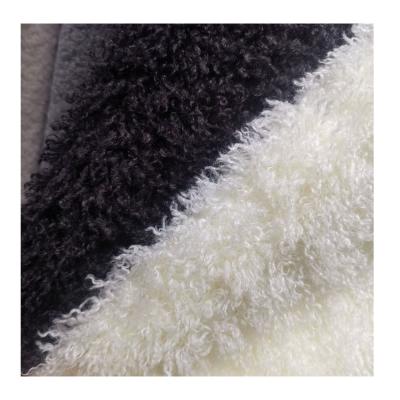 China Breathable Winter Season Fashionable Style Faux Fur Fabric Long Staple Wool For Furniture for sale