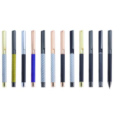 China office & School Pen Gun Black Metal Ball /Roller Pen Best Luxury Brands Carbon Fiber Pen For Papeleria Gift for sale