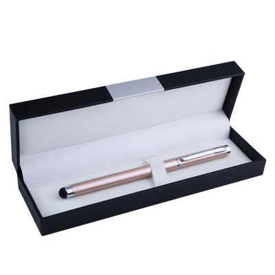 China Daily/Stylish promotional pen touch screen stylus metal roller pen with custom logo for sale