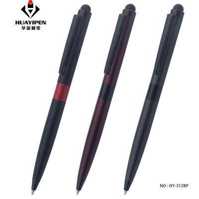 China office & School Pen New Design Matte Touch Screen Metal Stylus Pen For Mobile Phone Laptop Ballpoint Pen With Stylus for sale