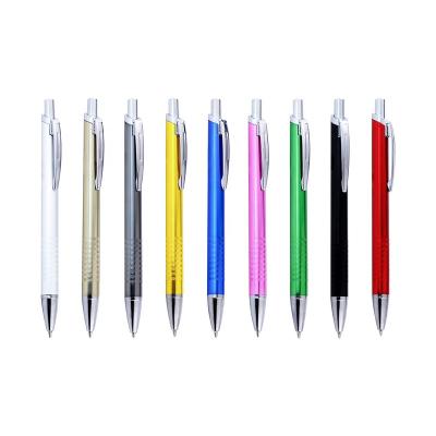 China Promotional Pen With Customer Aluminum Plastic Ballpen 0.7-1mm Logo Refills for sale