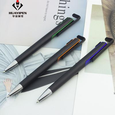 China Pen Multi Color Custom Promotional Logo Printed Phone Holder Pen Refill Ballpoint Pen for sale