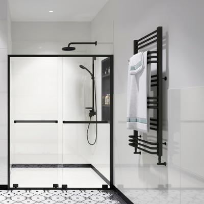 China Seawin Operation Seawin Hotel Shower Door Quiet Slide Full Glass Shower Doors Sliding Bathroom Kit Tempered Glass Shower Room for sale