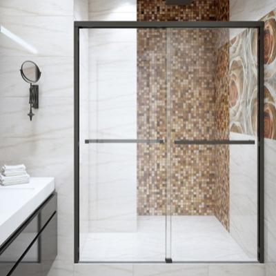 China Quiet Operation SeaWin Sliding Bypass Luxury Shower Frame Enclosure Shower Room Door 12mm Glass Shower Door for sale