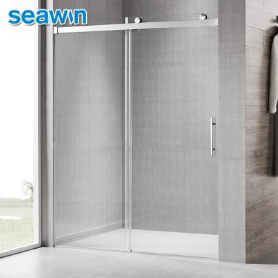 China Quiet Operation OEM ODM Bathroom Shower Enclosure High End Customized Part Waterpoof Extend Sliding Shower Door for sale