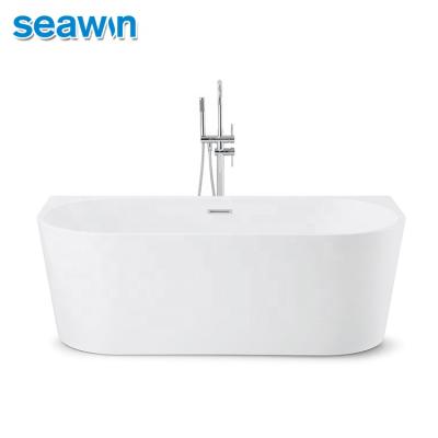 China SeaWin Hotel Acrylic Free Standing Single Adult Single Bath Tubs Free Standing Bathtubs for sale