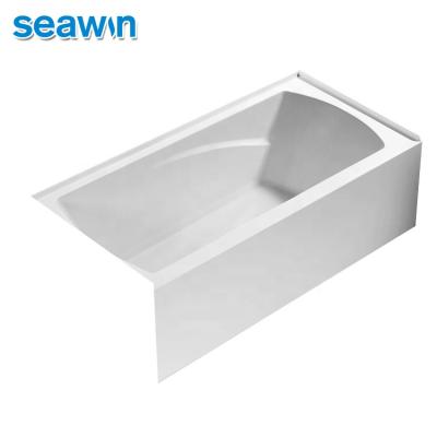 China SeaWin Adult Standard Acrylic Fiberglass Bath Alcove Skirted Sunken Bathtub for sale