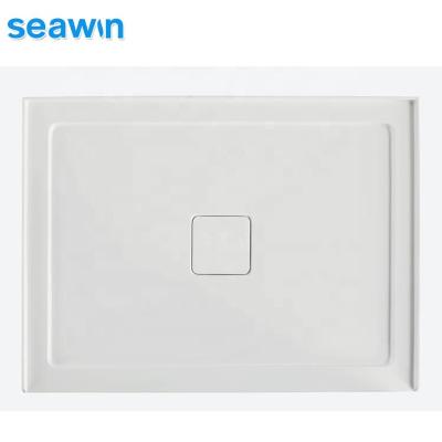 China Base Composed of Seawin Modern Bathroom Shower Tray Solid Surface Shower Pan for sale