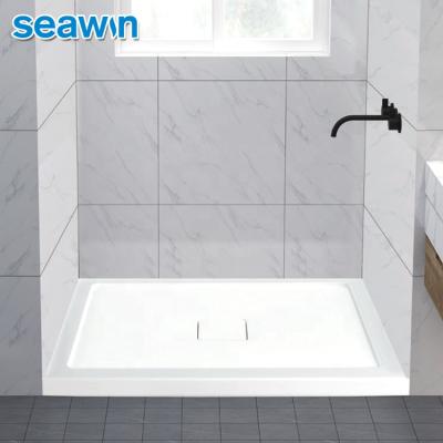 China Modern Acrylic Shower Tray Free Standing Shower Floor Pan Base by SeaWin for sale