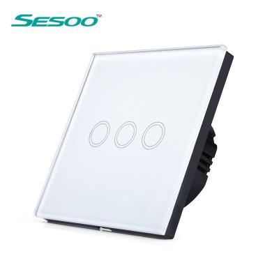 China Smart Wifi Control SESOO wifi wall switch with home automation App works with Iphone or Android for sale