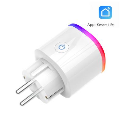 China Works with Amazon alexa and Google Home Smart Wifi Smart Socket Power Monitoring Outlet UK EU/USA Works with Google Home Mini Alexa IFTTT for sale