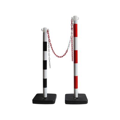 China Post PVC Plastic Water Filled Barrier Bollard Traffic Line , Cheap Plastic Q Manager Uprights On Rack for sale