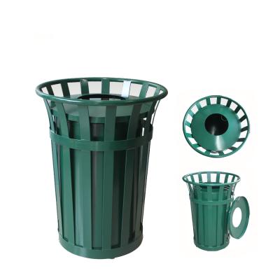 China Viable Recycle Trash Can Garbage Bin Metal Cold Rolled Box Style Storage Packaging Office Steel White Customized Pcs for sale