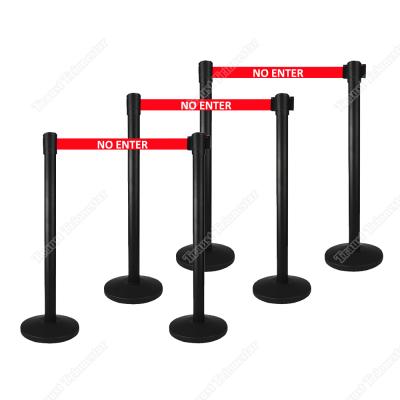 China Pedestrian Temporary Traust Crowd Control Perimeter Fencing Activity Queue Poles Sidewalk Barriers 2.3-3.6m Length/4.8cm Width for sale