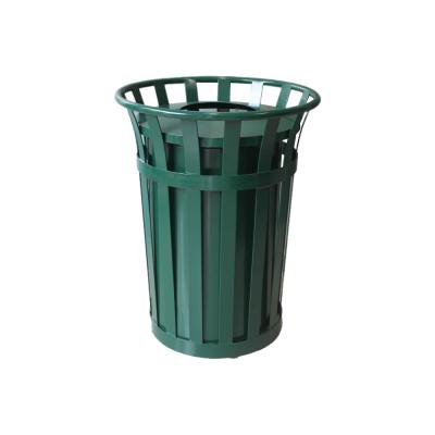 China Sustainable Traust Recycle Garbage Rubbish Bin Cold Rolled Steel Metal Bin for sale