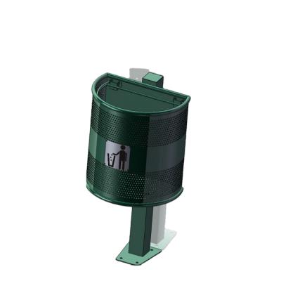 China Viable Outdoor Traust Receptacle Metal Waste Garbage Bin for sale