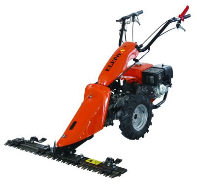 China 4-Stroke SPY SM117 1170mm Wide Gasoline 6.5hp Sickle Bar Quick Cut Self-Propelled Mower With Loncin Ducar Zongshen Engine for sale