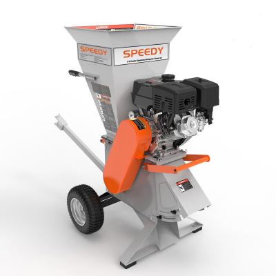 China SPY3 11hp Fast Two Way Feed Wood Chipper Chipper Gas Powered Wood Chipper In Forest Machinery With Belt Driven And Centrifugal Clutch for sale