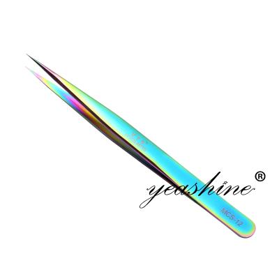 China Custom Label Lash Applicator Eyelash Extension Tweezers Logo Customized Stainless Steel Private Eyelash Extensions Tweezers for sale