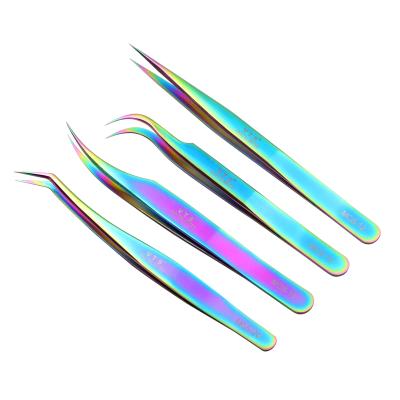 China Eyelash Extensions MCS-12 MCS-15 MCS-18 MCS-20 VETUS Stainless Steel Antistatic Eyelash Tweezers for sale