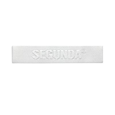 China Sustainable Factory Shenzhen Private Label Apparel Custom Apparel White Garment Labels Woven Label for sale