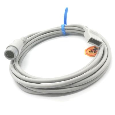 China Los equipos médicos supervisan el cable del transductor de IBP con Biolight al conector de Utah en venta