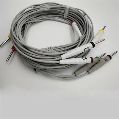 Cina cavi di 180cm MedEx ECG e materiali/accessori medici della banana 4,0 dei Leadwires in vendita