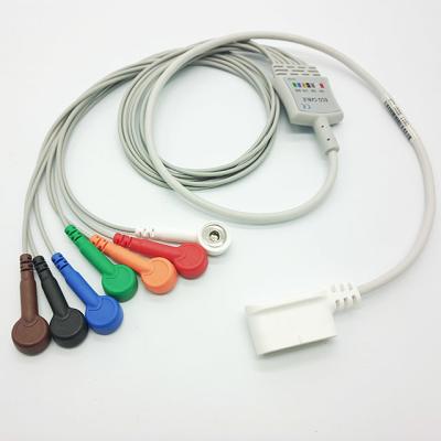 China Cable de GE Marqutte Rozinn Holter ECG para el cable del tronco de la ventaja del registrador 7 de la bujía métrica Holter del ADIVINO de GE en venta