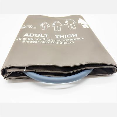 Chine Manchette libre de tension artérielle de cuisse de tube de latex simple réutilisable de tuyau, manchette médicale adulte de NIBP à vendre