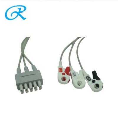 China Führung Ecg-Kabel GEs Marquette TPU des Material-416467-004 Klipp-3 zu verkaufen