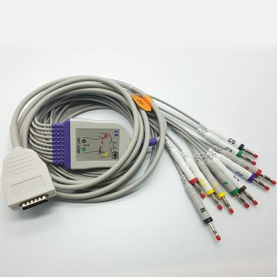 China 10 Kabel EKG Führungs-Banane Iec-DBs 15 Pin Burdick EK10 zu verkaufen