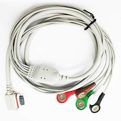 Cina Luce 5 dello SGOMBRO di GE 7 10 tipo cavo della rottura/clip dei cavi IEC/AHA di Holter ECG in vendita