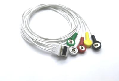 China Alambres de ventaja del IEC AHA ECG de las ventajas de Mortara H3 5 con el tipo rápido para Holter Recorder en venta