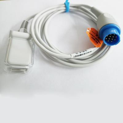 China De Uitbreidingskabel van BLT 2.2m 12 Pin Connector SPO2 voor Biolight M1000 Te koop