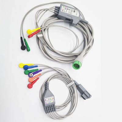 China 4 Leads 6 Leads TPU ECG Cables And Leadwires For Patient Monitor for sale