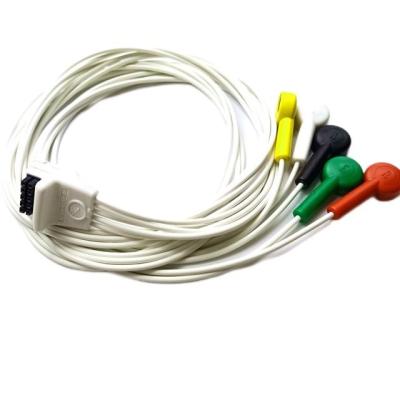 Китай Кабель руководства Mortara 9293-036-51 H3+ 5 кабеля Mortara H3 Holter терпеливый продается