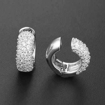 China Good Quality CLASSIC Wholesale Custom Party Huggie Trendy 2021 Women Silver 925 Sterling Earrings for sale