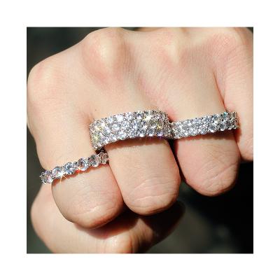 China Wholesale Copper Cubic Wand Ring Diamond For Women Big Zircon Bling Bling Engagement Gift CLASSIC for sale