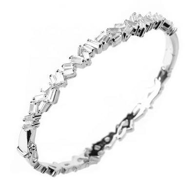 China Simple Punk Multicolor Optional Wedding Dedicated Luxury Silver Bracelet Women for sale