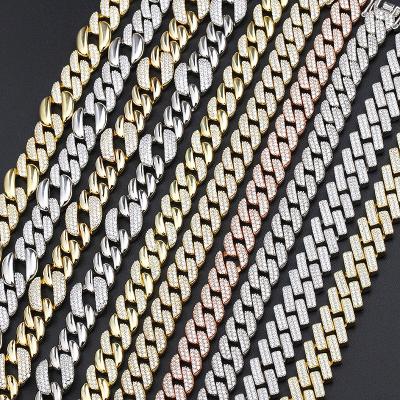 China Hiphop HIP HOP18K Gold Plated Brass Bracelet For Women Cubic Zirconia Hip Hop Chain Bracelet for sale