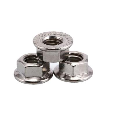 China Heavy Industry Hex Flange Nut Stainless Steel M6 M8 M10 M12 for sale